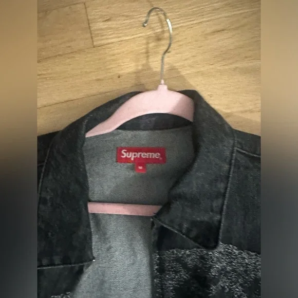 Supreme John Coltrane A Love Supreme Denim Harrington Jacket - Black